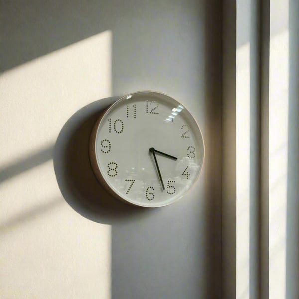 IKEA TROMMA wall clock, low-voltage/white, 25 cm