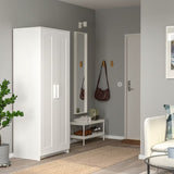IKEA BRIMNES Wardrobe with 2 doors, white, 78x190 cm