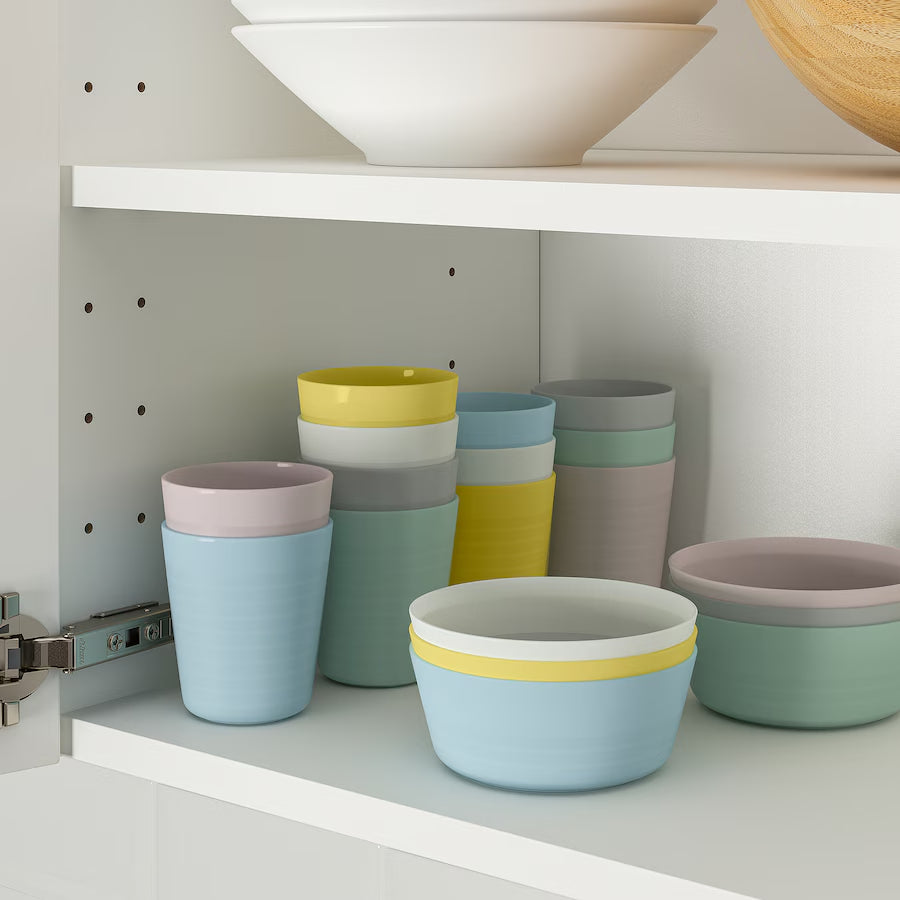 IKEA KALAS Bowl, mixed colors, 6 pack