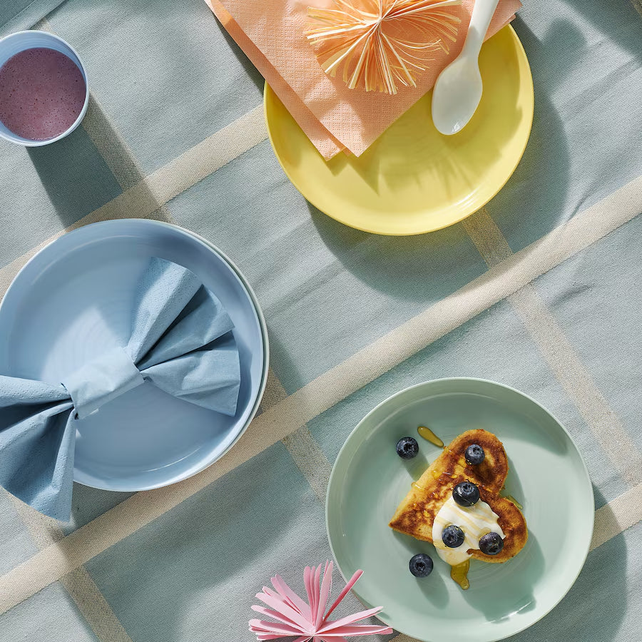 IKEA KALAS plate, mixed colors, 6 pack
