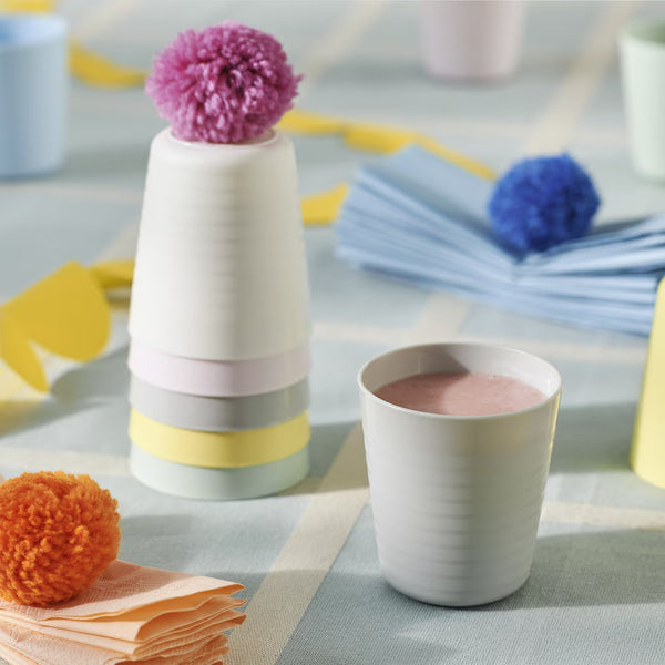 IKEA KALAS Mug, mixed colours, 6 pack