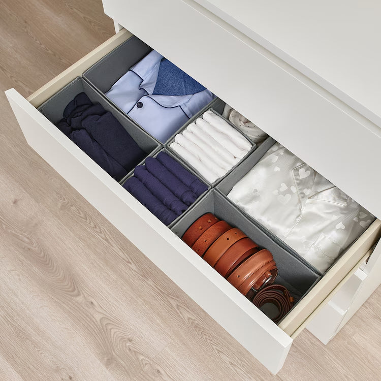 IKEA SKUBB Box, set of 6, dark grey