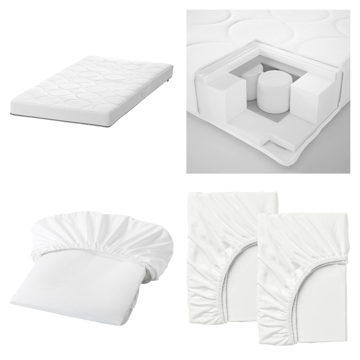 IKEA JATTETROTT pocket sprung mattress for cot combo, 120x60 cm