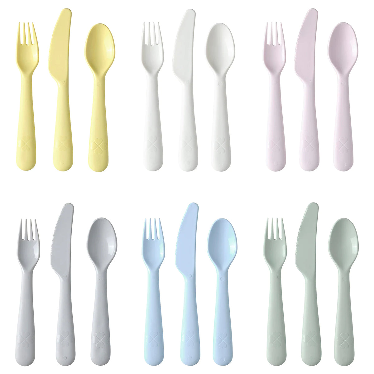 IKEA KALAS 18-piece cutlery set, mixed colours