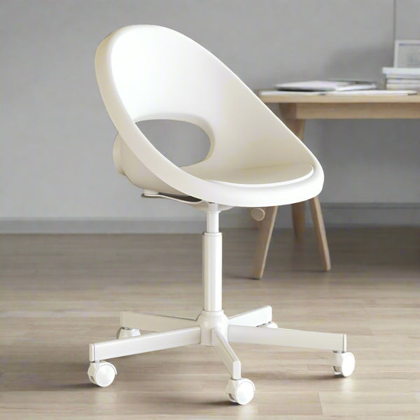 IKEA LOBERGET / MALSKAR swivel chair, white
