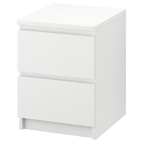 IKEA MALM Chest of 2 drawers, white, 40x55 cm