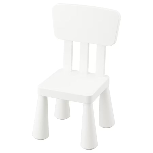 IKEA MAMMUT Children's chair, in/outdoor/white
