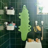 IKEA PATRULL bathtub mat, crocodile, green, 33x90 cm