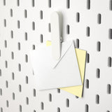 IKEA SKADIS Clip, white, 2 pack