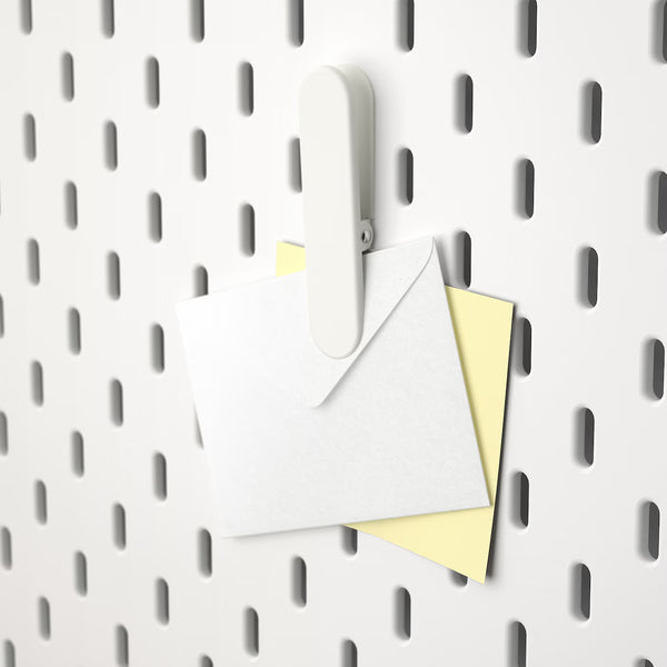 IKEA SKADIS Clip, white, 2 pack