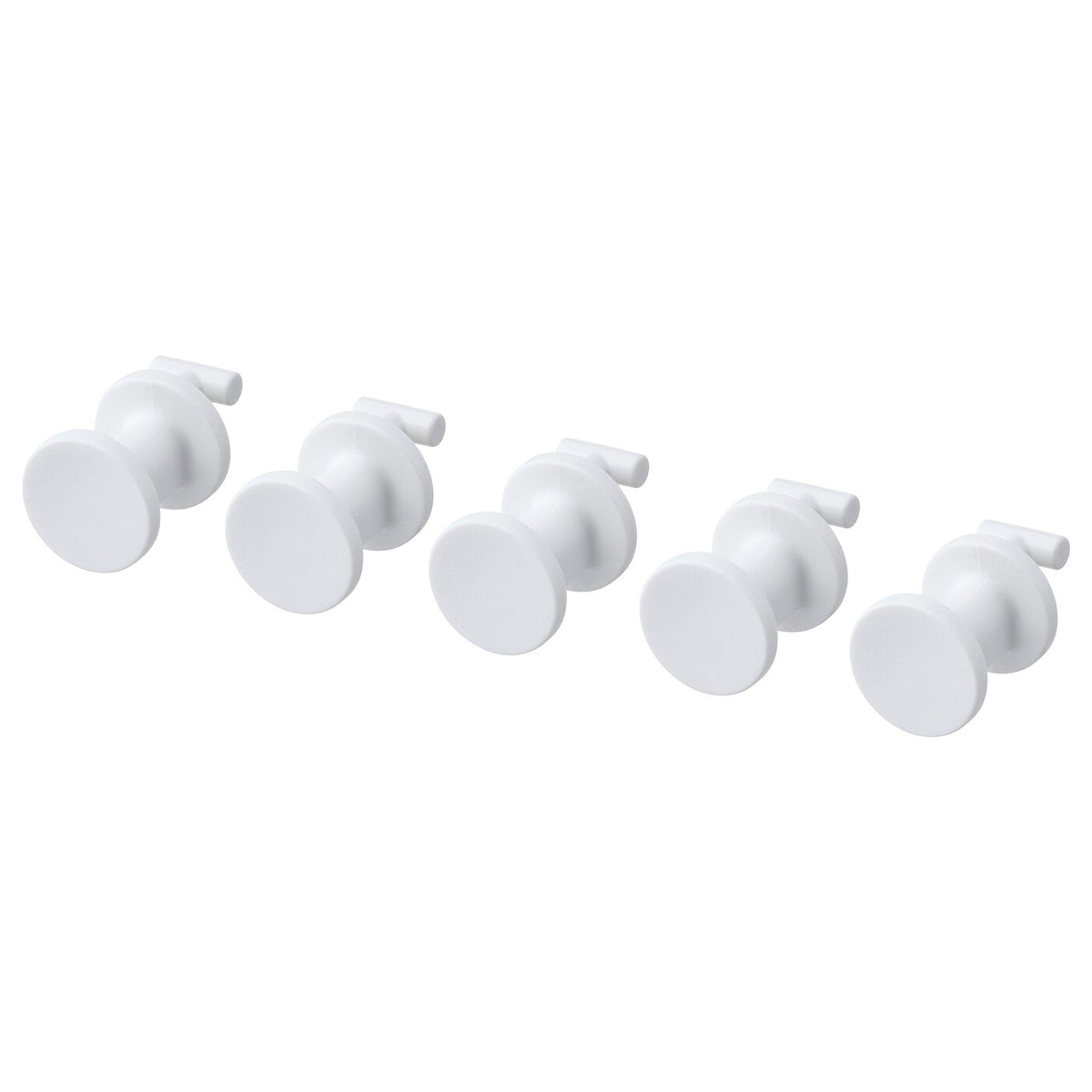 IKEA SKADIS Hook, white, 19 mm, 5 pack