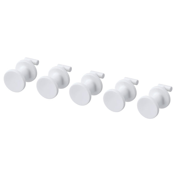 IKEA SKADIS Hook, white, 19 mm, 5 pack