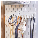 IKEA SKADIS hook rack, white