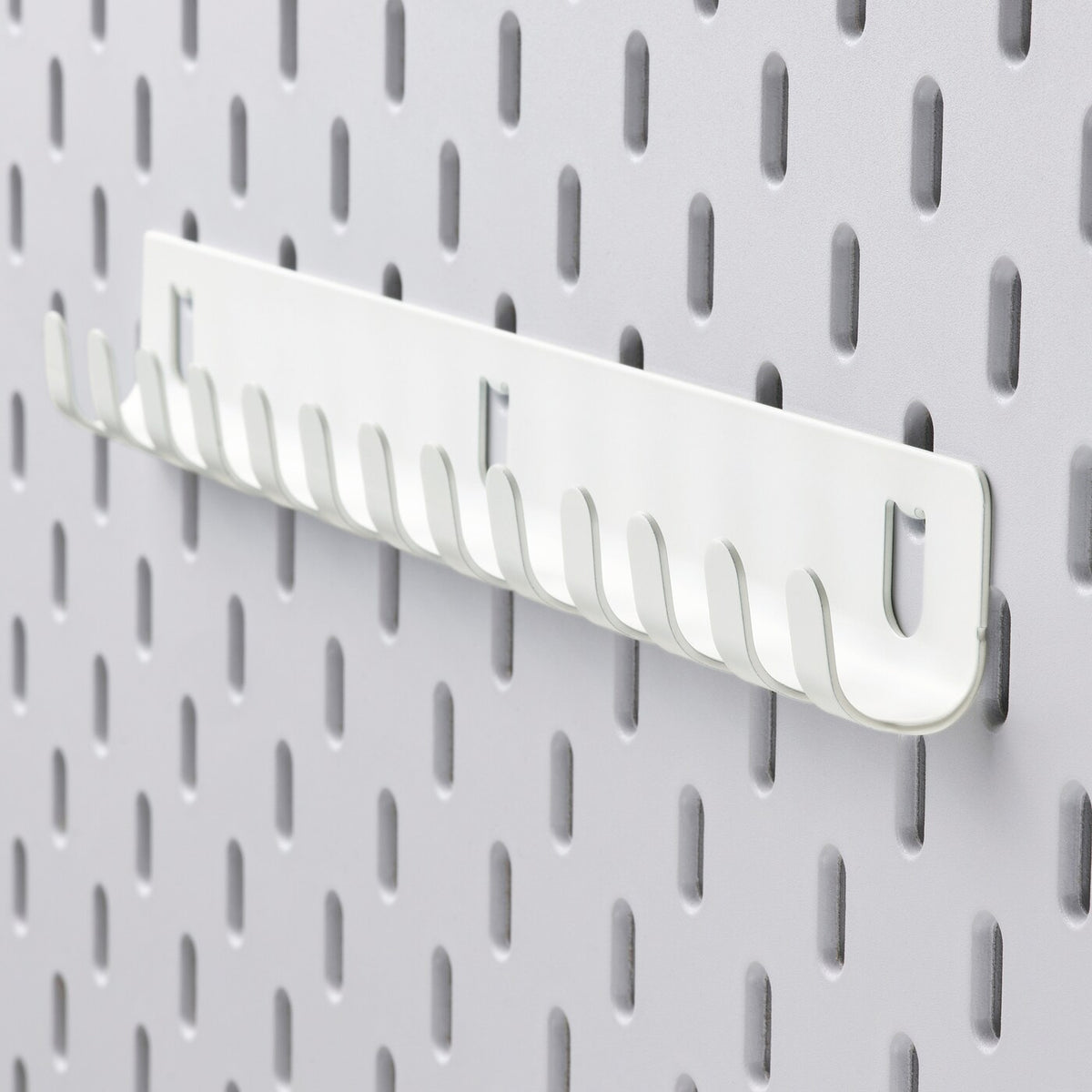 IKEA SKADIS hook rack, white