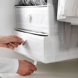 IKEA SKUBB Box with compartments, white, 44x34x11 cm