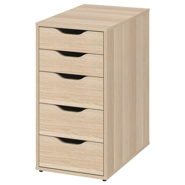 IKEA ALEX Drawer unit, oak effect, 36x70 cm (Sample Clearance)