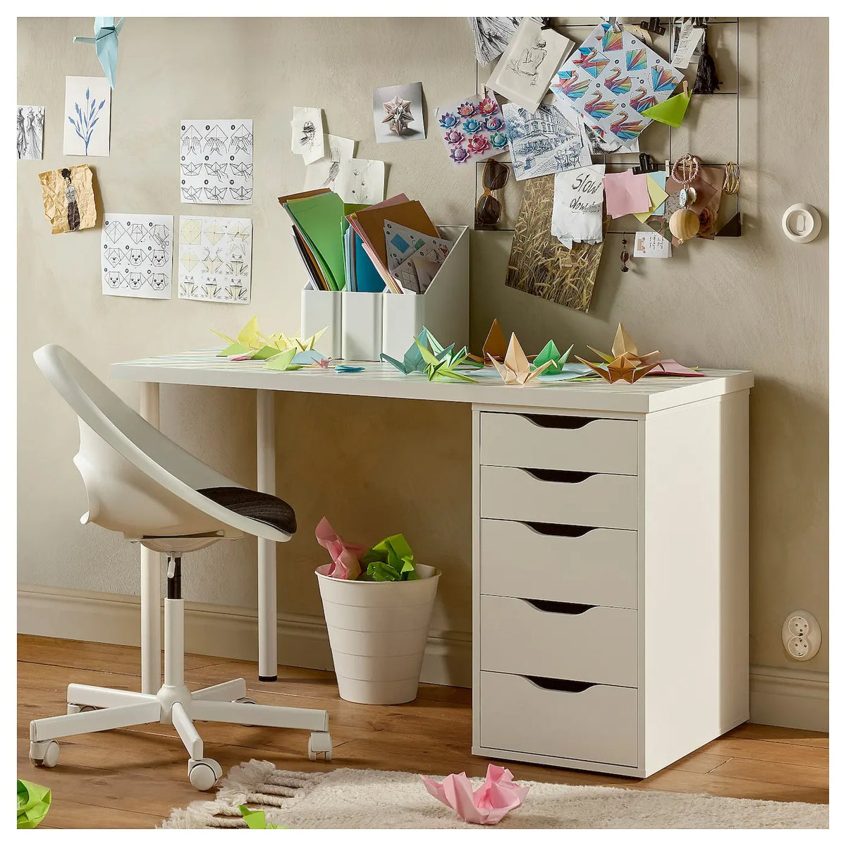 IKEA ALEX Drawer unit, white, 36x70 cm