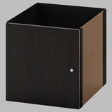IKEA KALLAX Insert with door, black-brown, 33x33 cm