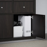 IKEA KALLAX Insert with door, black-brown, 33x33 cm