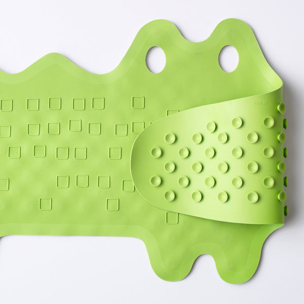 IKEA PATRULL Bathtub mat, crocodile, green, 33x90 cm