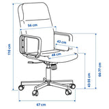 IKEA RENBERGET Swivel chair, Bomstad black
