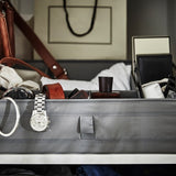 IKEA SKUBB Box with compartments, dark grey, 44x34x11 cm
