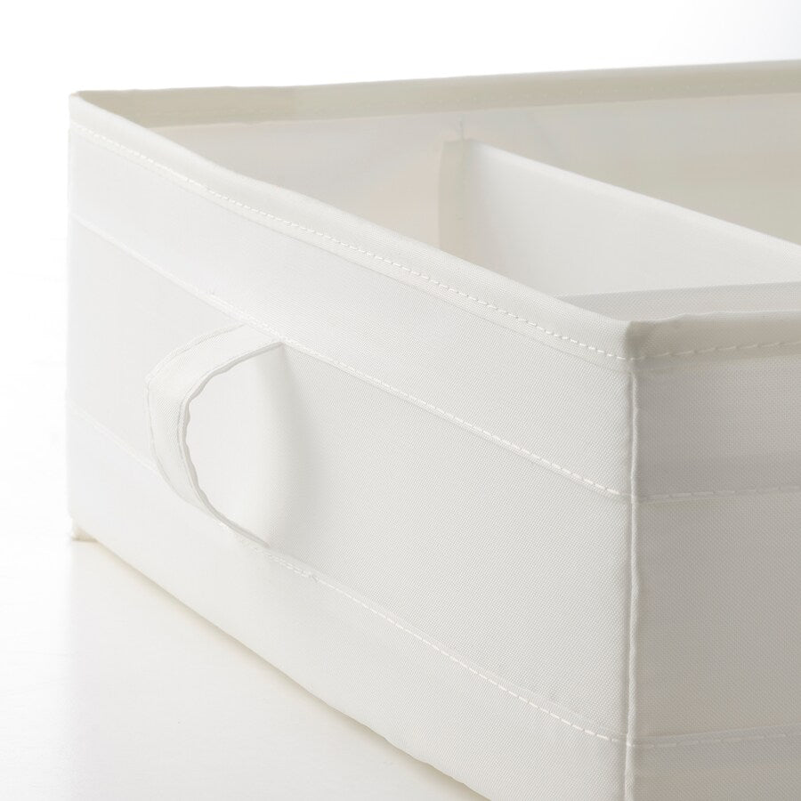 IKEA SKUBB Box with compartments, white, 44x34x11 cm