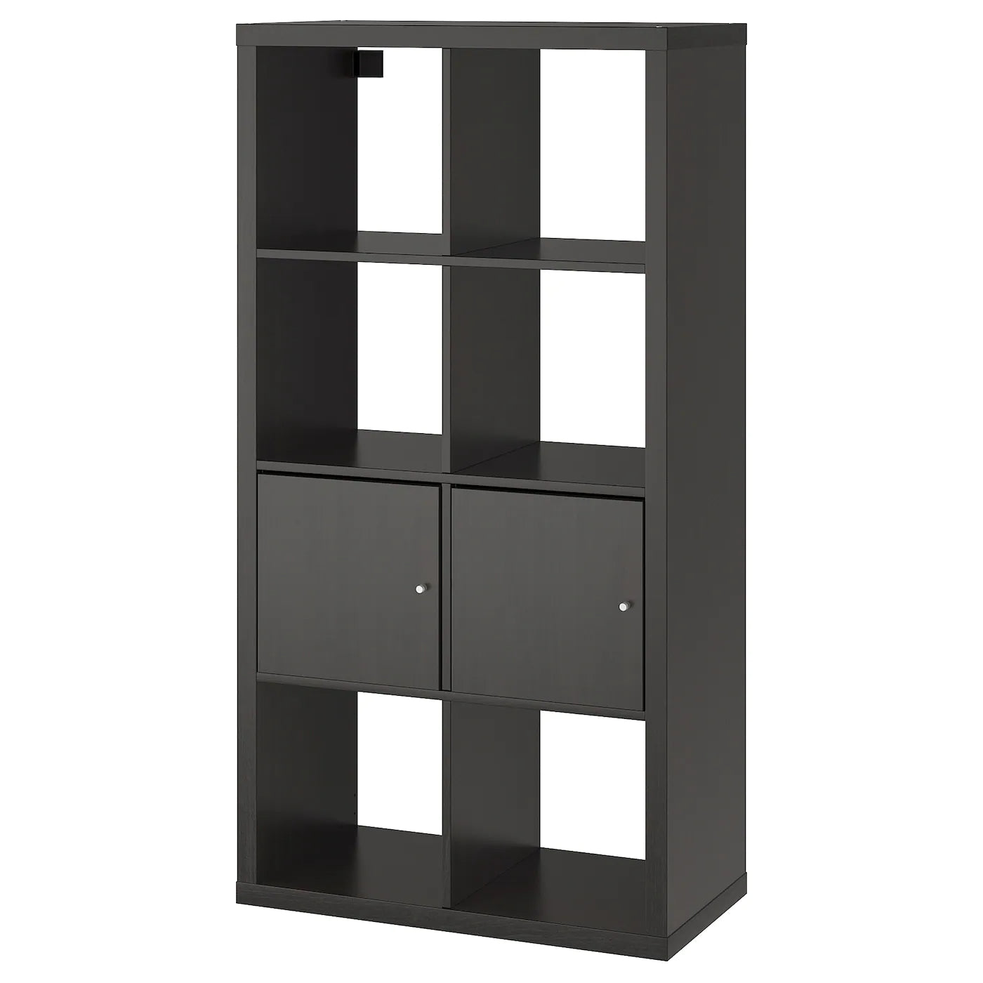 KALLAX shelving unit with 4 inserts, white, 77x147 cm - IKEA