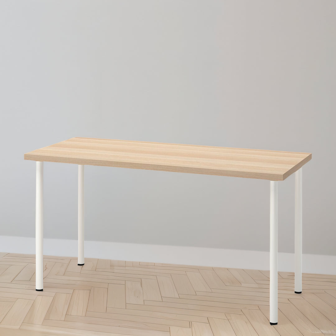 IKEA LAGKAPTEN / ADILS Desk, oak/white, 140x60 cm