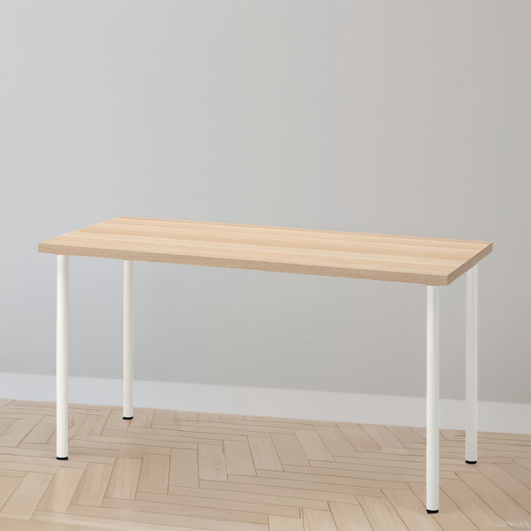 IKEA LAGKAPTEN / ADILS Desk, oak/white, 140x60 cm