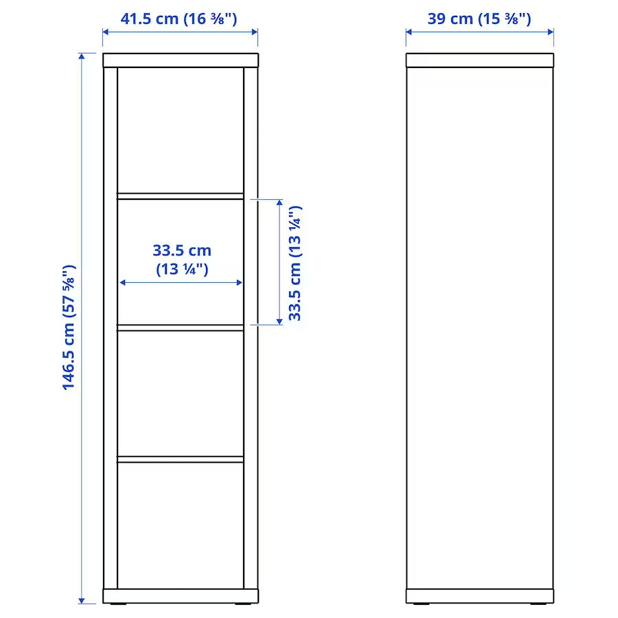 Kallax unit outlet size