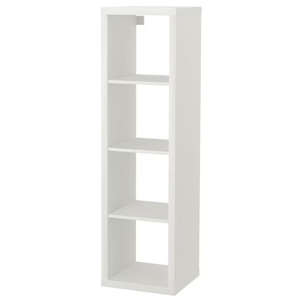 IKEA KALLAX Shelving unit 1x4, white, 42x147 cm