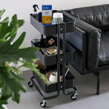 IKEA RASKOG trolley, black, 35x45x78 cm