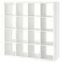 IKEA KALLAX Shelving unit 4x4, white, 147x147 cm