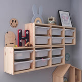 IKEA TROFAST Wall storage, light white stained pine/white, 93x21x30 cm