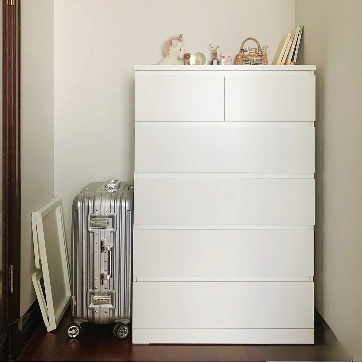 IKEA MALM Chest of 6 drawers, white, 80x123 cm