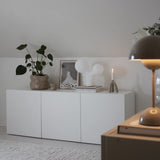 IKEA BESTA Wall-mounted cabinet, white,180x42x64 cm