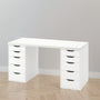 IKEA LAGKAPTEN / 2 ALEX Desk, white, 140x60 cm