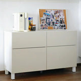 IKEA BESTA storage combination w doors/drawers, white,120x42x74 cm