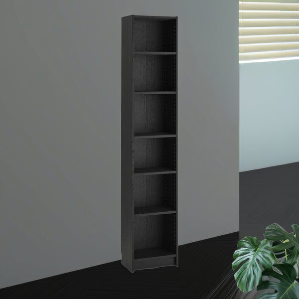 IKEA BILLY Bookcase, black oak effect, 40x28x202 cm