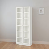 IKEA BILLY Bookcase with glass doors, white, 80x30x202 cm