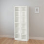 IKEA BILLY Bookcase with glass doors, white, 80x30x202 cm