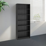 IKEA BILLY Bookcase, black oak effect, 80x28x202 cm