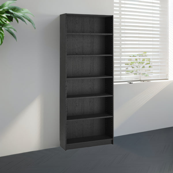 IKEA BILLY Bookcase, black oak effect, 80x28x202 cm