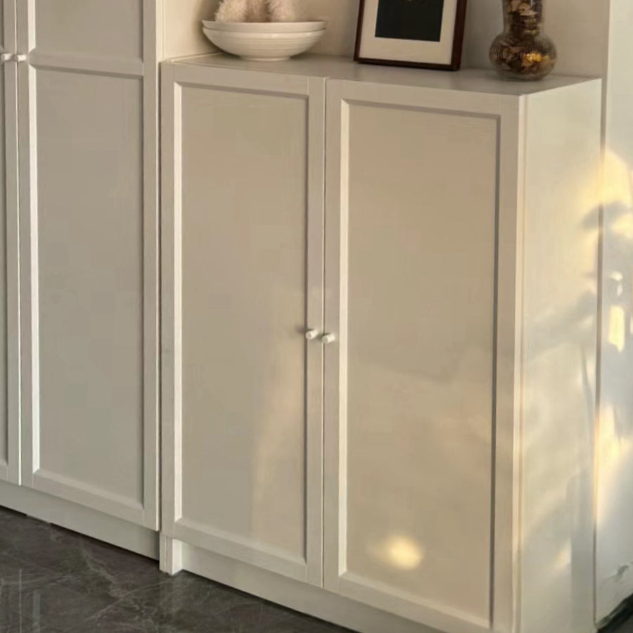 IKEA BILLY Bookcase with panel doors, white, 80x30x106 cm