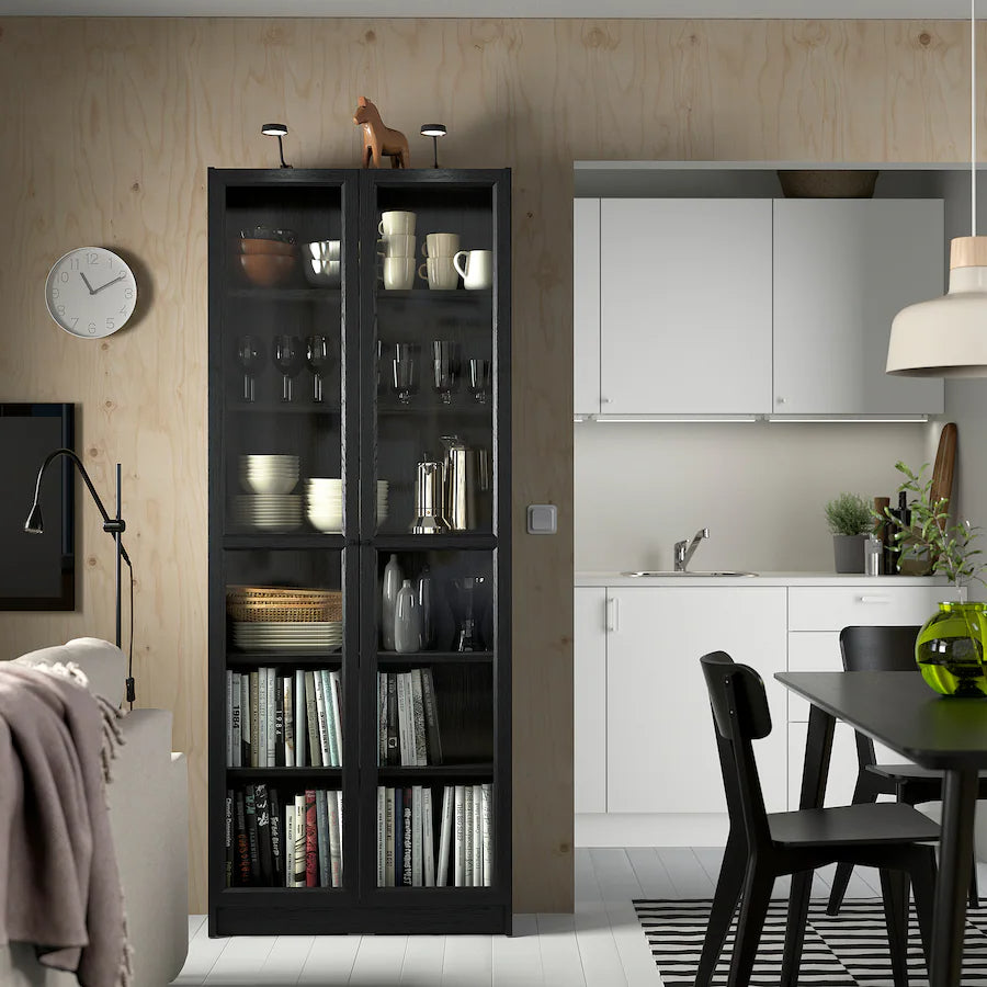 Ikea billy deals oxberg black