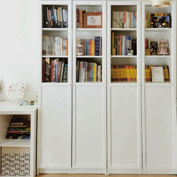 IKEA BILLY Bookcase, white, 160x28x202 cm