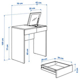 IKEA BRIMNES Dressing table, white, 70x42 cm