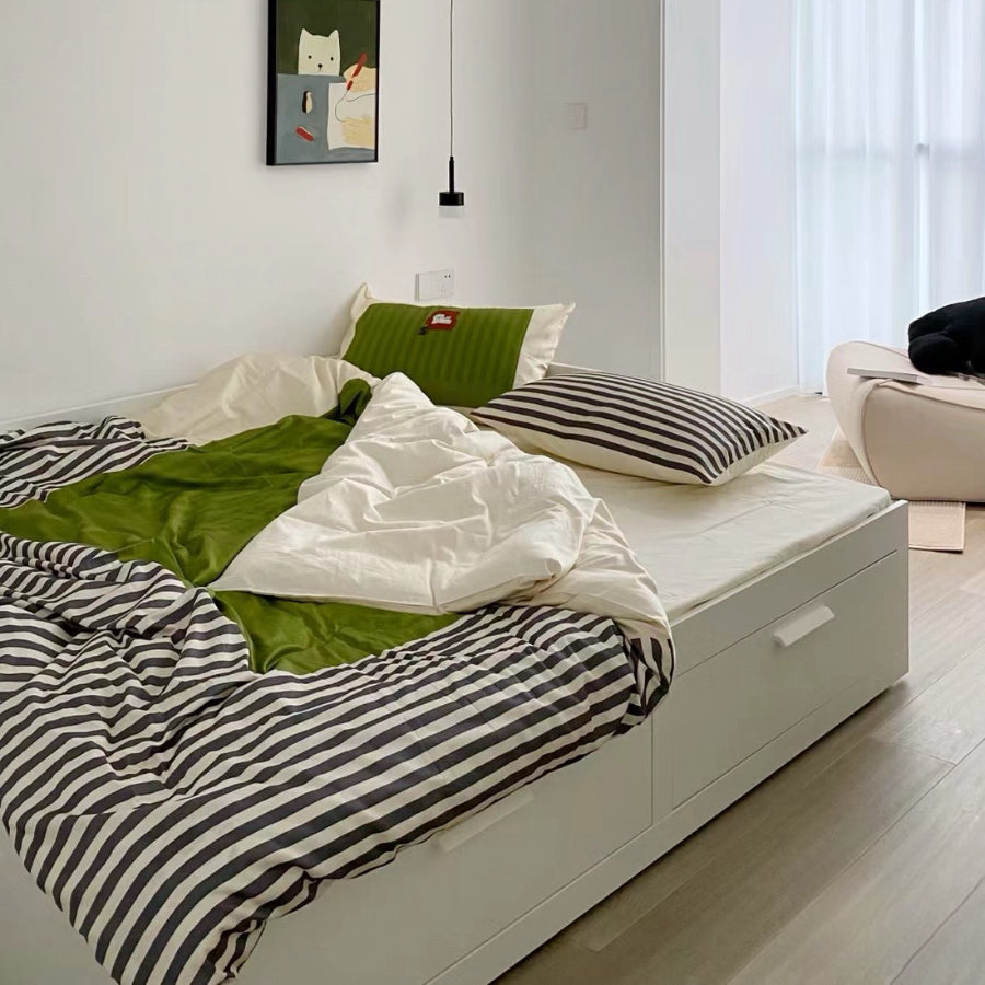 IKEA BRIMNES Day-bed/2 mattresses, white, 80x200 cm