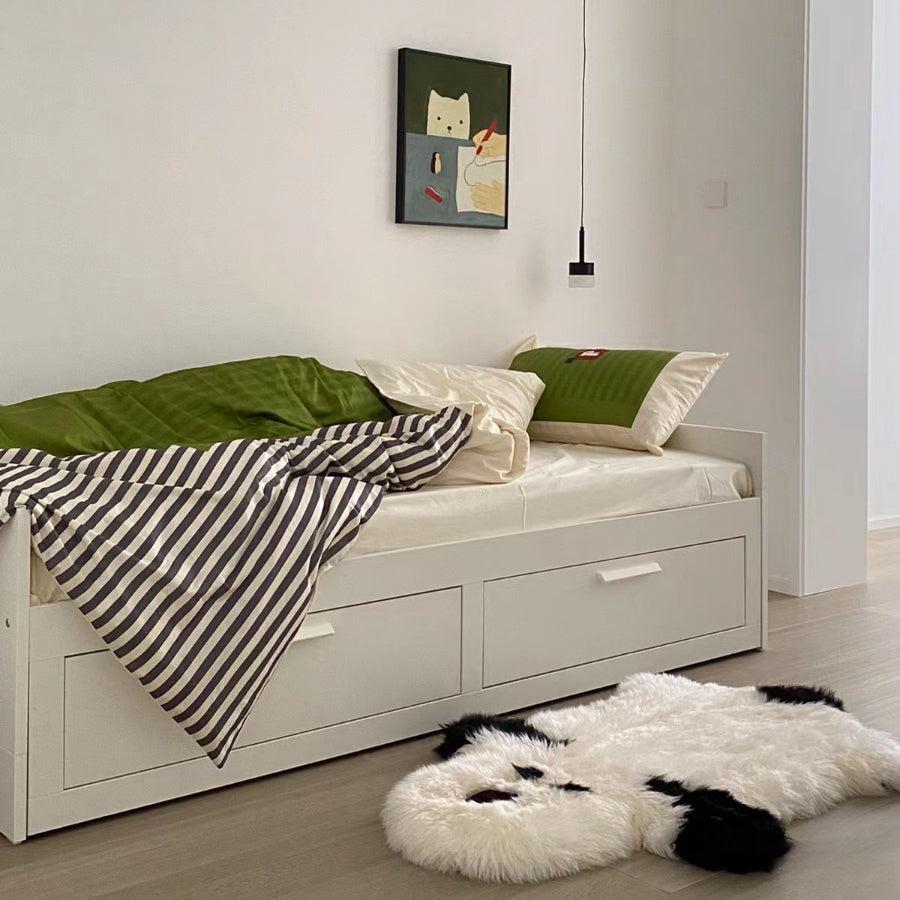 IKEA BRIMNES Day-bed/2 mattresses, white, 80x200 cm